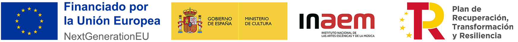 Financiado por la Unión Europea | Gobierno de España / Ministerio de Cultura / INAEM | Plan de Recuperación, Transformación y Resiliencia